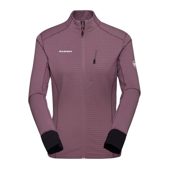 Front view of the Mammut Women's Taiss Lightweight Stretch Jacket, highlighting its sleek design.