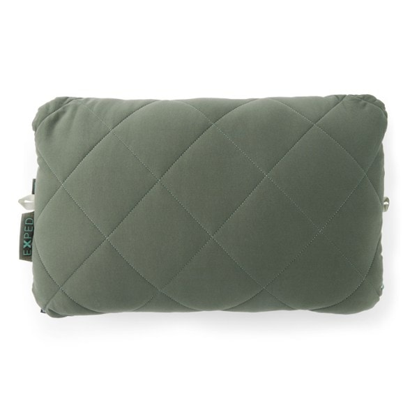 LuxeWool Camping Pillow showing soft organic cotton shell and wool insulation for comfort in camping