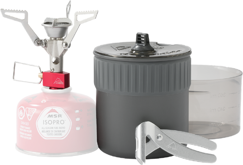 UltraLite PocketRocket 2 Mini Stove Set with cooking pot and bowl