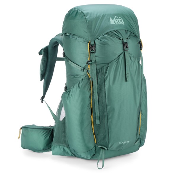 Trailblazer 55 Women's Hiking Backpack front view with adjustable torso straps.