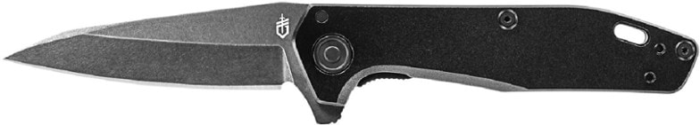 Fastball Pro folding knife with black oxide S30V stainless steel Wharncliffe blade angled for precision cutting