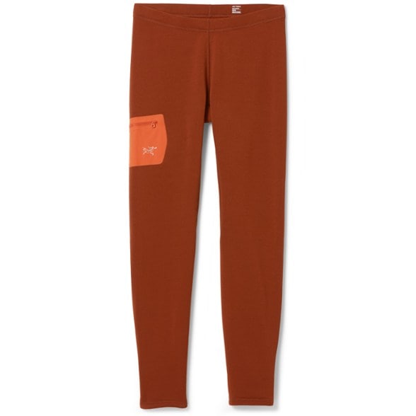 Men's Heavyweight Base Layer Pants showcasing the soft brushed interior for warmth.