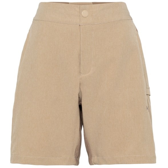 Front view of Kari Traa Sanne Women's Trail Shorts, showcasing the high waist and secure pockets.