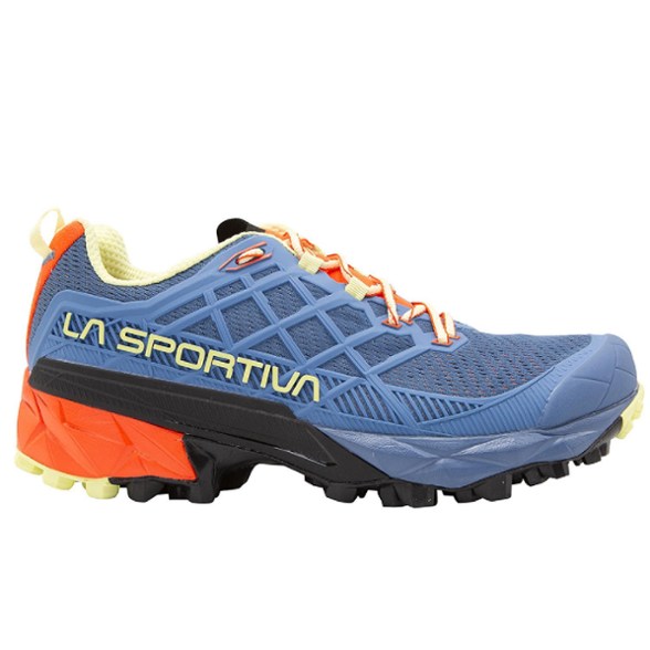 Side view of Akyra II Women's Trail Adventure Shoes showcasing the breathable mesh and supportive exoskeleton.