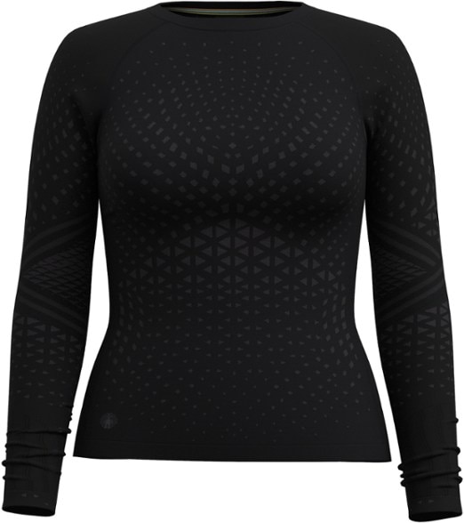 Side view of ThermoFit Women's Long-Sleeve Base Layer Top showcasing its fit and design.