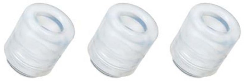 Osprey Hydraulics bite valve sheath pack showing three units, ideal for multisport hydration systems.