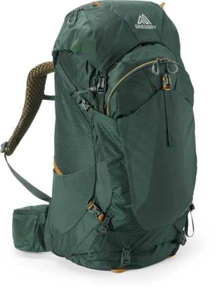 Front view of Gregory Katmai 55 Men's Backpacking Pack in outdoor setting.