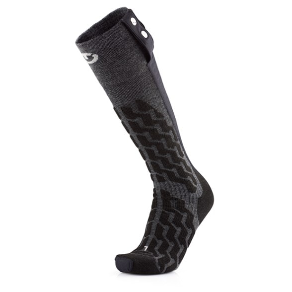 Therm-ic Heat Fusion heated socks showcasing moisture-wicking technology.