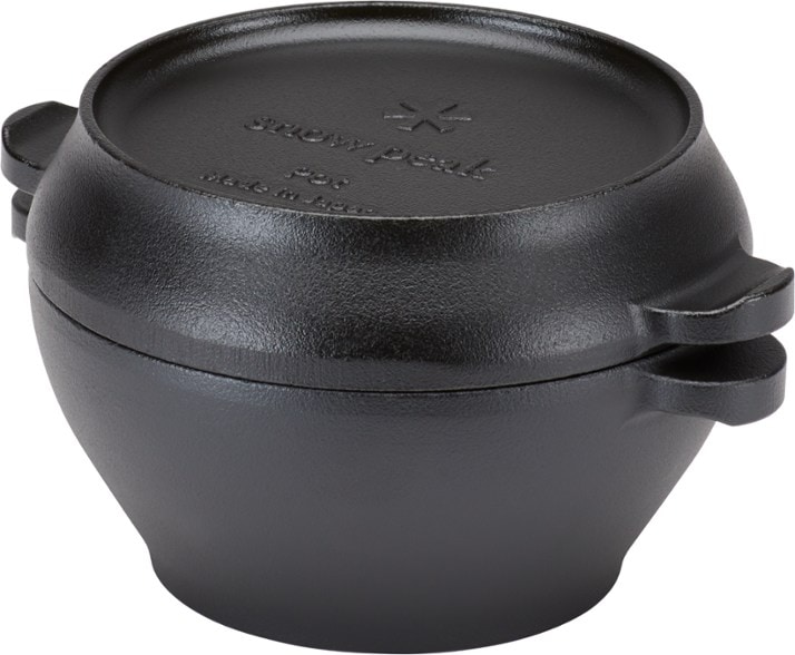 Snow Peak Micro Dutch Oven showcasing its compact design for camping