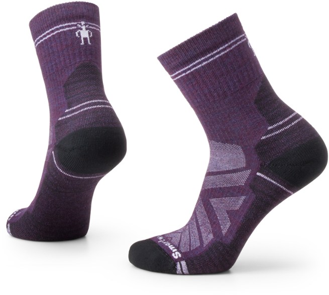 Close-up of women's light cushion hiking socks showing texture and material.