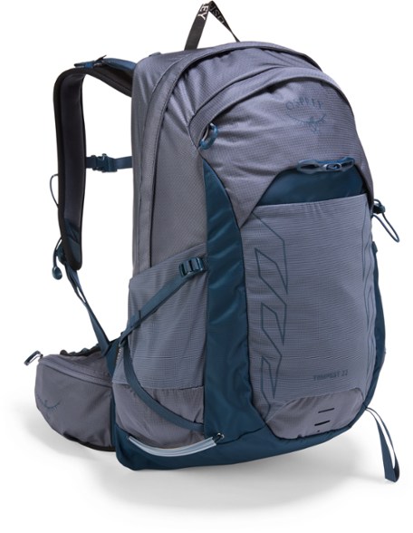 Osprey Tempest 22 Women's Backpack from the side, showcasing its breathable back panel.