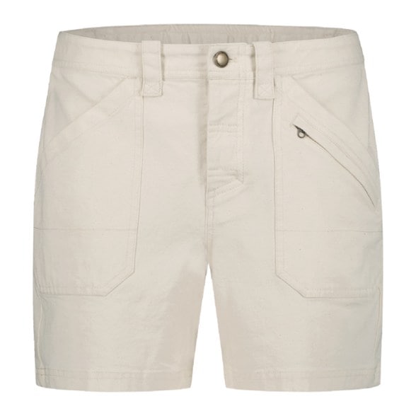 Front view of women's hiking shorts showcasing pockets and fabric texture.