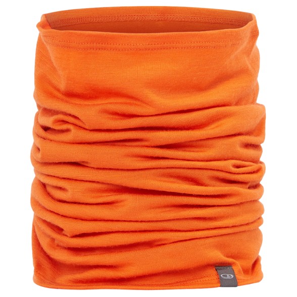 Front view of the Ultimate Merino Wool Neck Gaiter - Flexi Chute in use as a neck warmer.