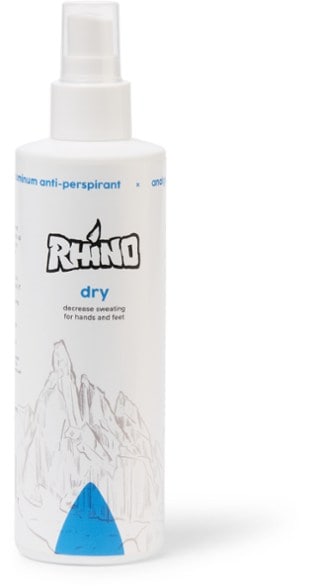 Rhino Skin Solutions Advanced Dry Spray bottle from the front, highlighting its sleek design and label.