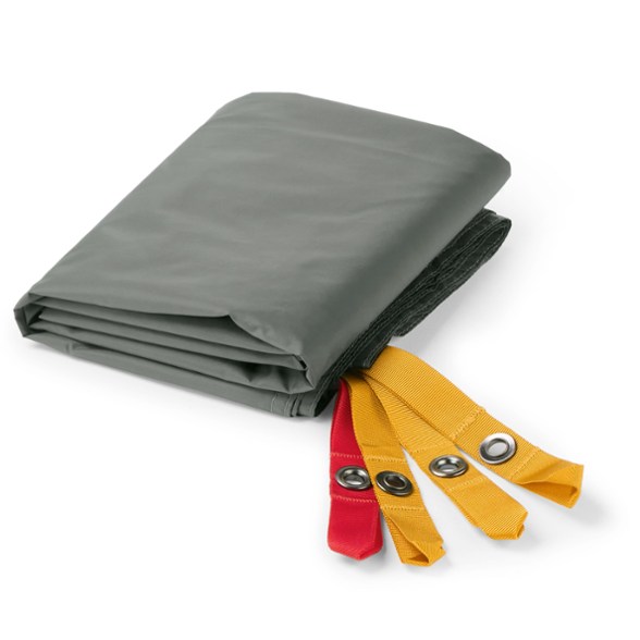 StormGuard 3 Tent Footprint showcasing its water-resistant finish in a camping setup.