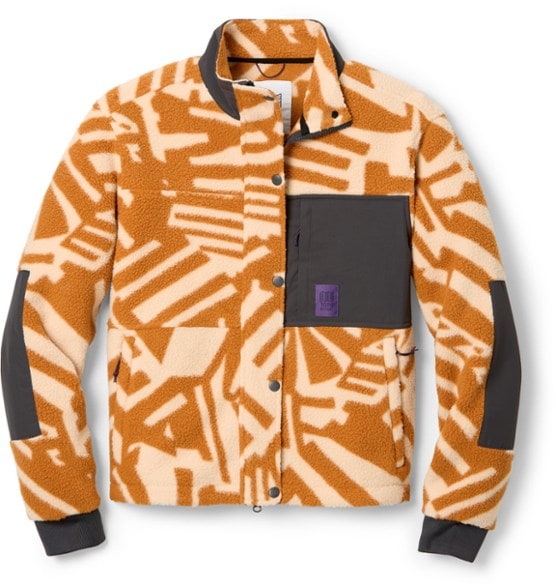 Front view of the Summit Rise Eco-Friendly Full-Zip Jacket for Women, showcasing the high-pile fleece material.