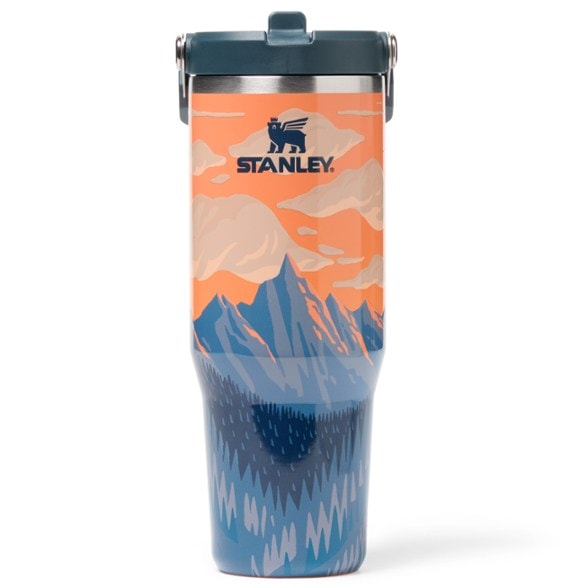 Nature's Sip Insulated Tumbler with flip-straw lid, perfect for summer outings.