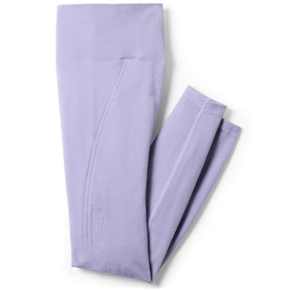 Close-up of women's base layer bottoms, showcasing the moisture-wicking fabric and fit.