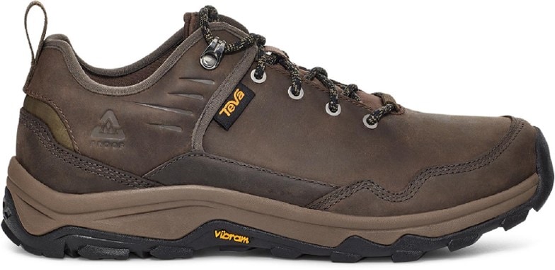 Teva Riva RP men's hiking shoes showcasing waterproof leather and breathable design.