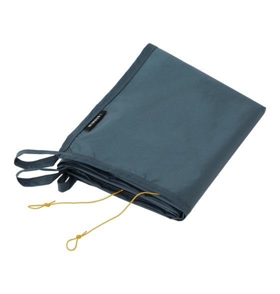 Nimbus UL 1 waterproof groundsheet laid out under the tent, showcasing its fit.
