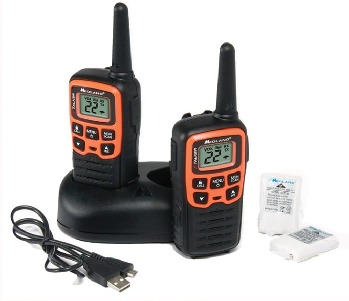 Midland T51VP3 Rechargeable Two-Way Radio, front view
