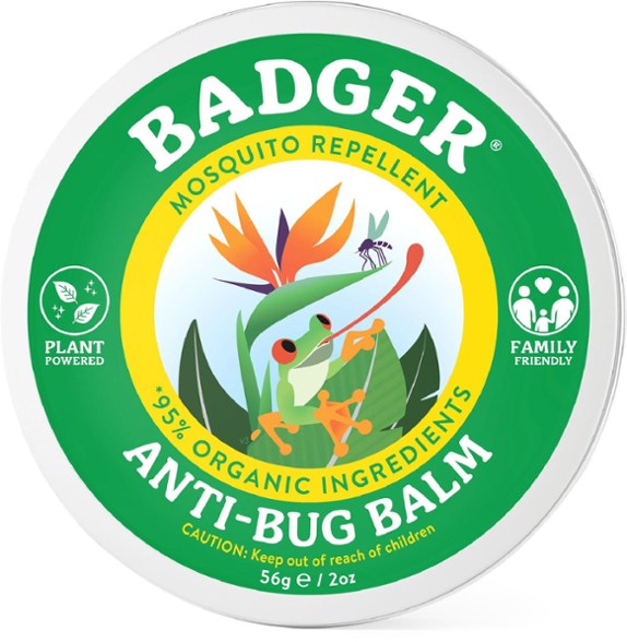 Top-down view of CitrusGuard Bug Balm tin showing creamy texture inside