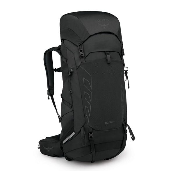 Side view of Osprey Talon 44 men's multiday backpack showcasing its AirScape back panel.