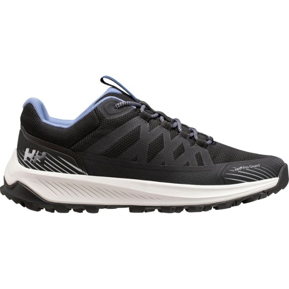 Side view of Vidden Eco Hybrid sustainable hiking shoes for women showing recycled materials and lace-up design