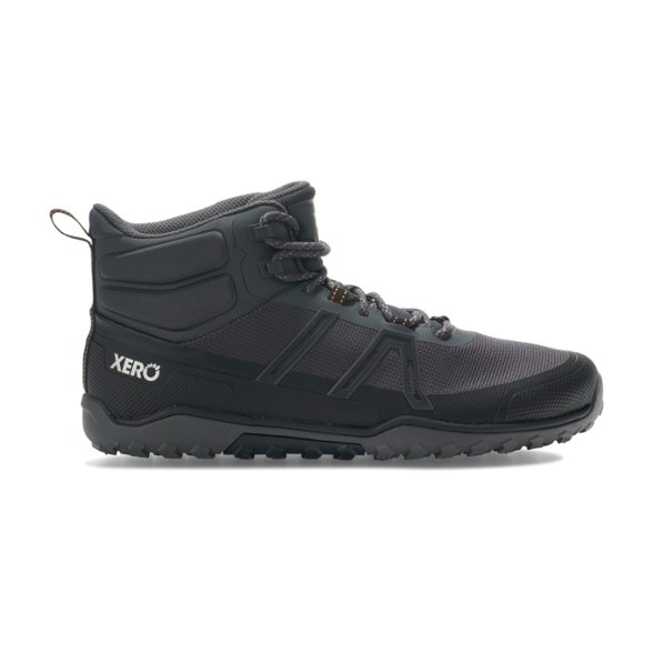 Side view of Xero Shoes Scrambler Trail Mid hiking boots showcasing breathable mesh design.
