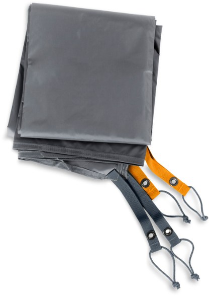 NEMO Kunai 2P tent footprint laid out on grass, ideal for protecting the tent.