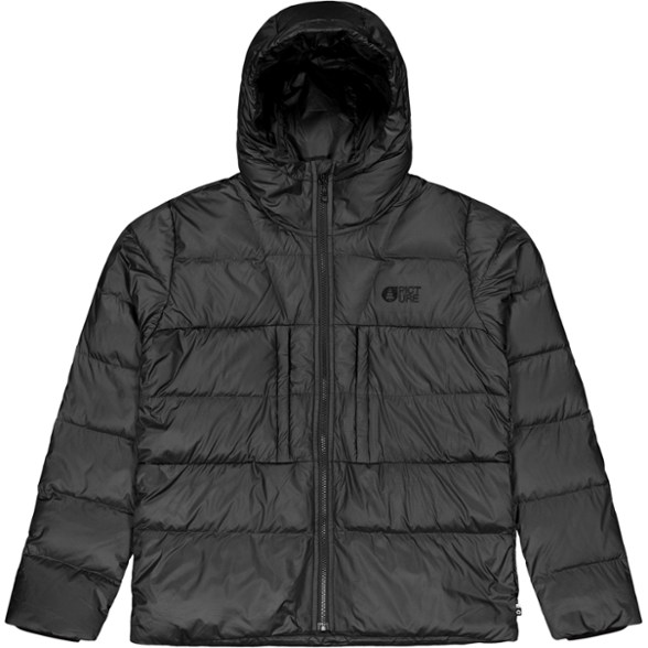 Front view of SummitGlow women's down jacket showing ergonomic hood and sleek fit