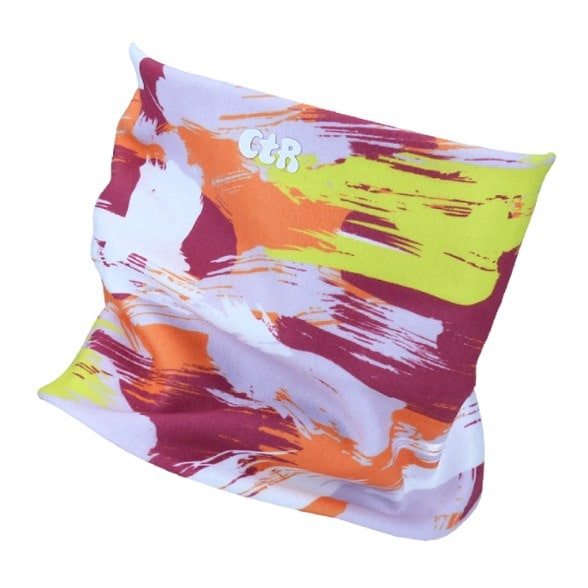 Front view of warm kids neck warmer in ArcticFlex design, perfect for outdoor play