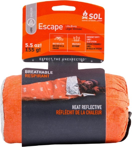 Ultimate Escape Lite Bivy Sack in a scenic outdoor setting, showcasing its compact design.