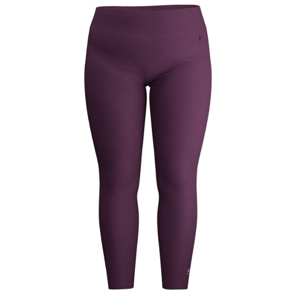 Front view of women's SmartWool base layer bottoms showing slim fit design