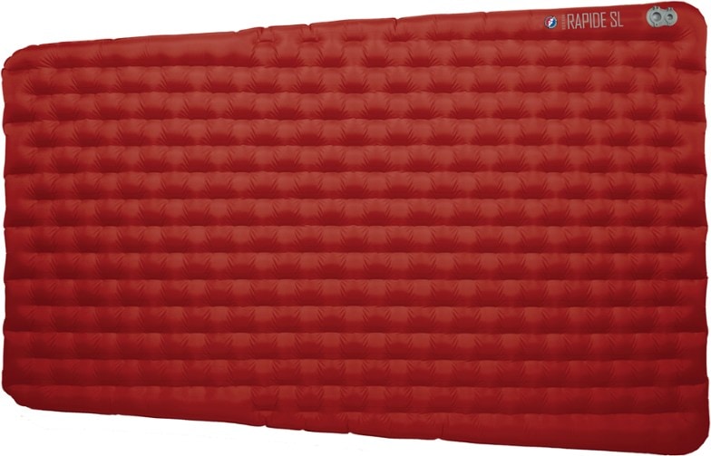Big Agnes DuoComfort Insulated Sleeping Pad in a tent setup, showcasing its size and comfort.