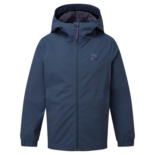 Hergen Junior Waterproof Jacket for Kids in action on a hiking trail