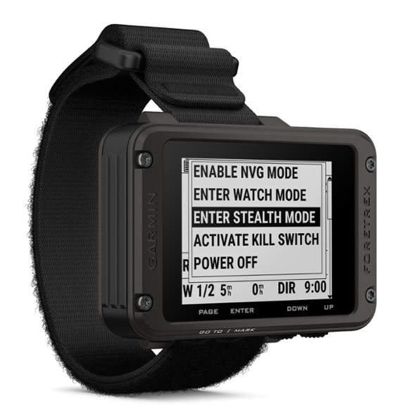 Garmin Foretrex 801 wrist-mounted GPS navigator on a hiker's wrist