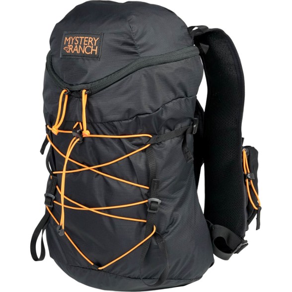 Gallagator 15 Lightweight Backpack shown on a hiker in a forest, emphasizing its minimalist design and comfort.