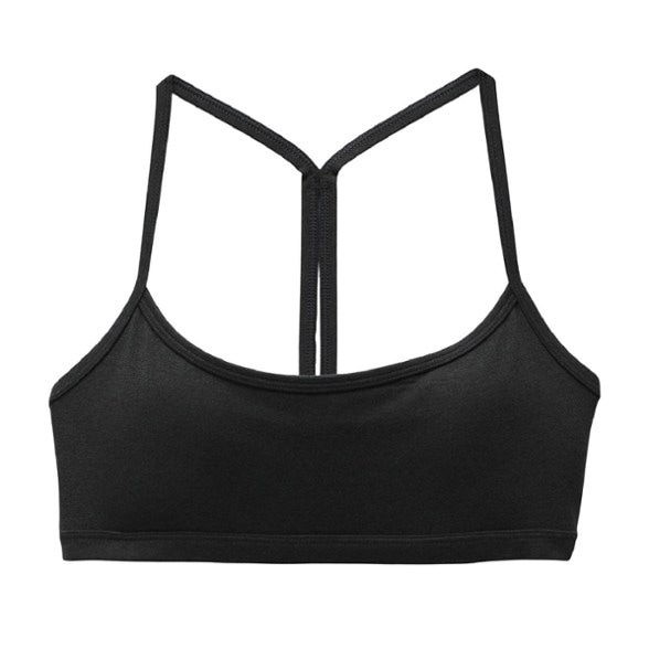 Heavana Everyday Light Support Sports Bra in heathered design, showcasing its soft fabric and scoop neckline.