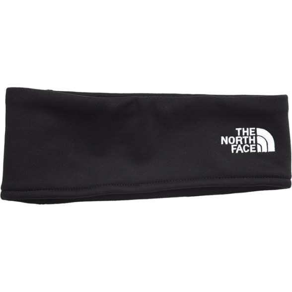 Canyonlands fleece reversible headband worn during a run, showcasing comfort and style.