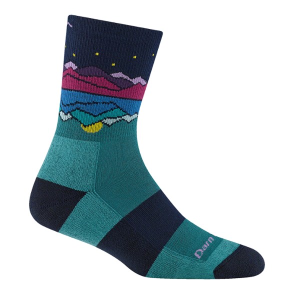 Close-up of Mirror Lake Coolmax women's hiking socks showing the texture and fit.