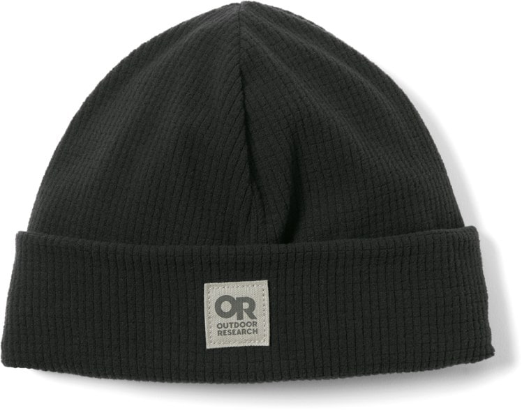Front view of Trail Mix Pro outdoor beanie highlighting the soft fleece and UV protective fabric