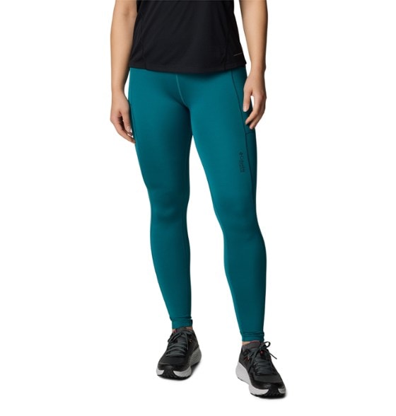 Side view of Summit Valley High-Rise Hiking Leggings for Women, perfect for outdoor activities.