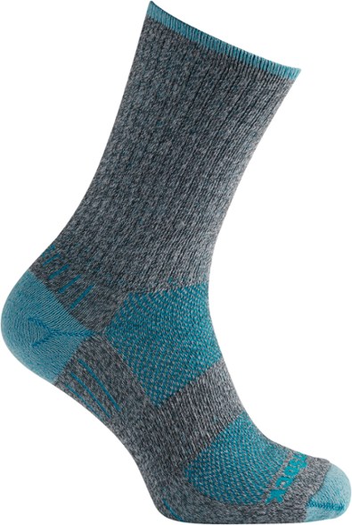Silver Escape Crew Socks showcasing double-layer construction for hiking.