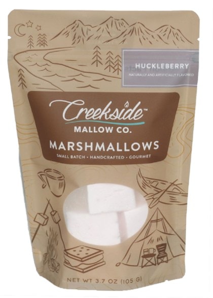 Close-up of Creekside gourmet marshmallows in a cozy setting, perfect for s'mores.