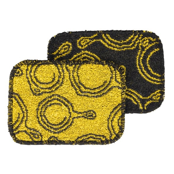 Lodge scrub cloths for cast iron, showing their soft texture and durability.