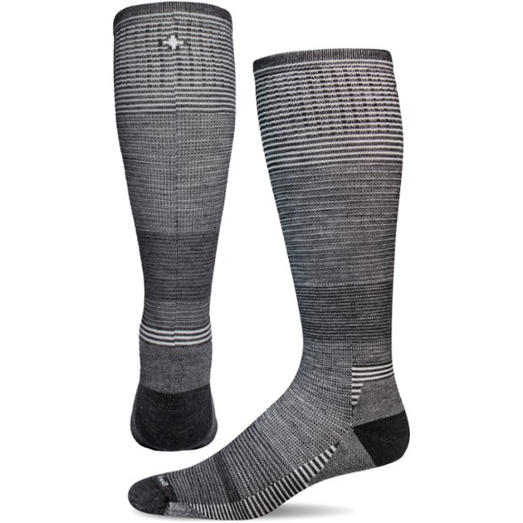 Front view of Cadence men's compression socks showcasing the lightweight design.