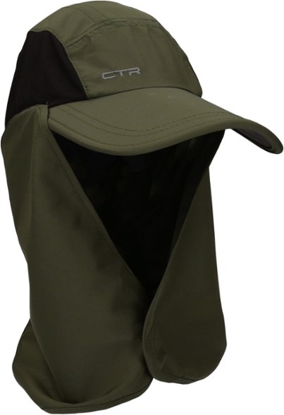 Summit Sahara UV Protection Hat showcasing its oversized brim and neck flap in bright sunlight.