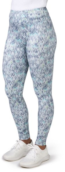 Cloud Knit women's thermal base layer bottoms in action during a hike.