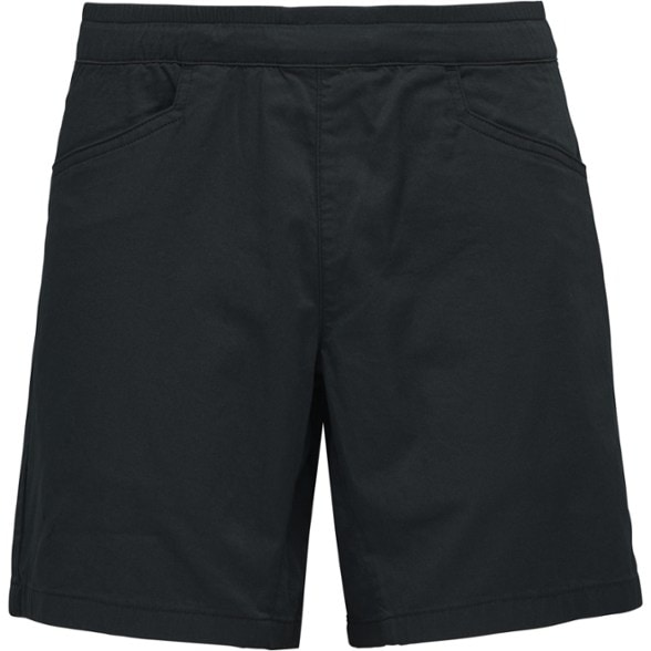 Men's climbing shorts showing flexibility and comfort during a bouldering session.